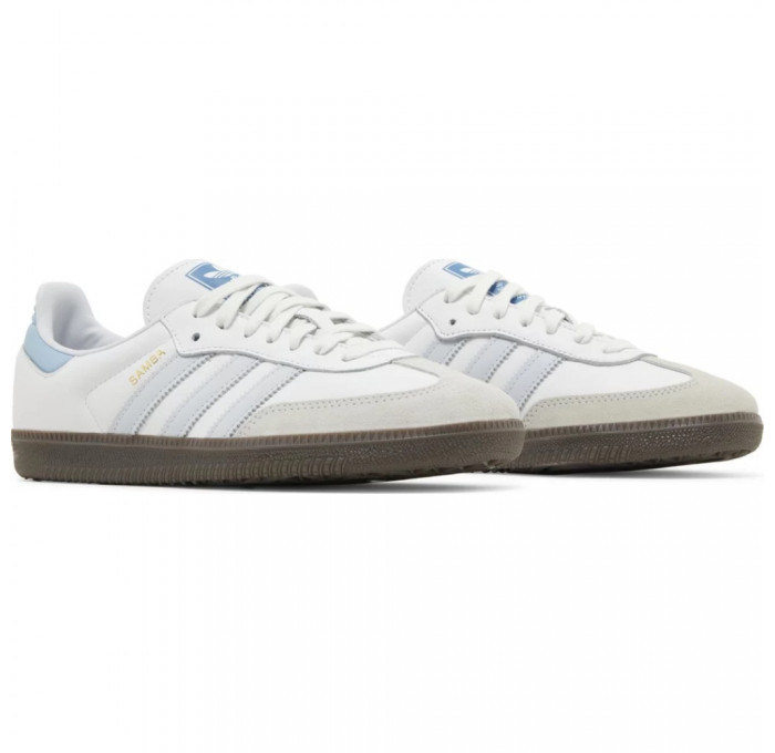 Кроссовки Adidas Samba OG White Halo Blue