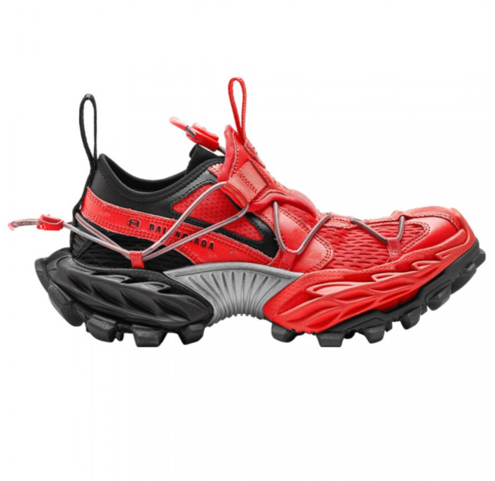 Кроссовки Balenciaga Hike Sneaker Beige Red Black