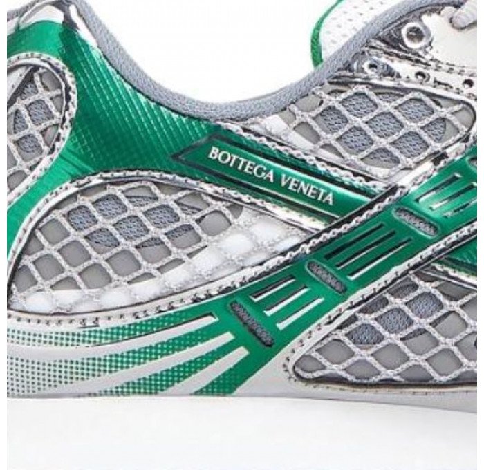 Кроссовки Bottega Veneta Orbit Sneaker Silver Parakeet