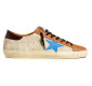 Кеды Golden Goose Super-Star Ltd Light Blue Star And Crocodile Heel Tab