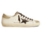 Кеды Golden Goose Super-Star Men's Black Croc-Print Star