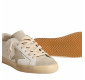 Кеды Golden Goose Super-Star With Gray And Silver Glitter Heel Tab
