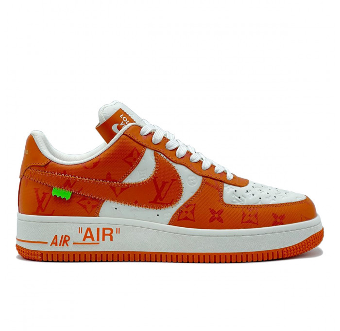 Кроссовки Louis Vuitton x Nike Air Force 1 Low White Orange