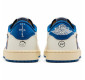 Кроссовки Nike Air Jordan 1 Low x Fragment x Travis Scott Sail Military Blue