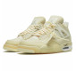 Кроссовки Nike Air Jordan 4 Retro Off-White Sail
