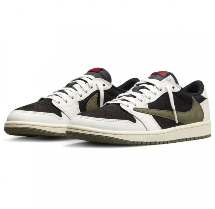 Кроссовки Nike Air Jordan 1 Retro Low OG SP x Travis Scott Olive