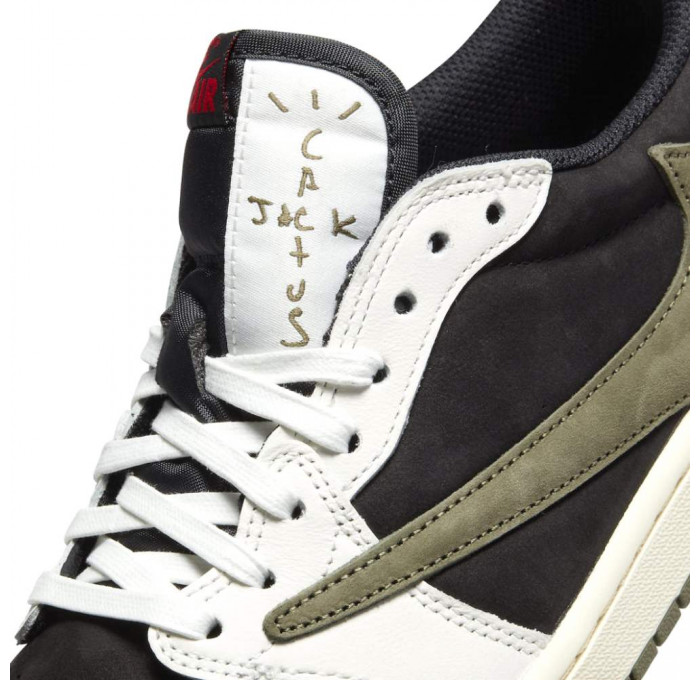 Кроссовки Nike Air Jordan 1 Retro Low OG SP x Travis Scott Olive