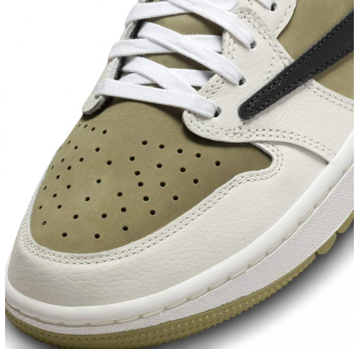 Кроссовки Nike Air Jordan 1 Retro Low Golf x Travis Scott Neutral Olive
