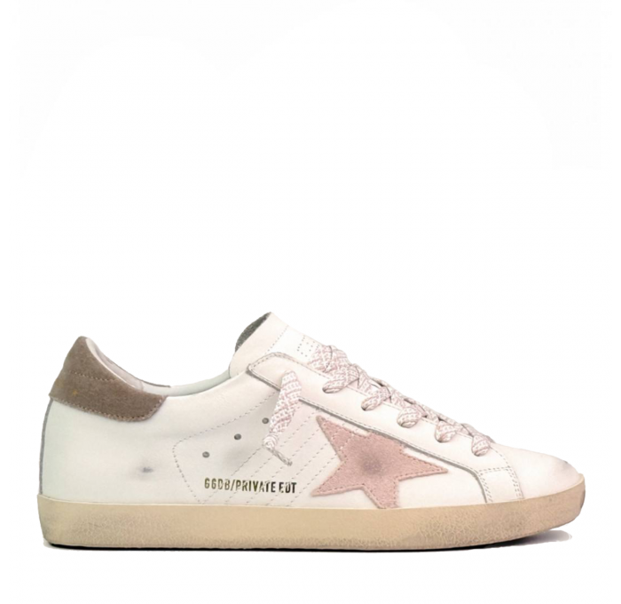 Кеды Golden Goose Super-Star Pech Pink Star