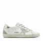 Кеды Golden Goose Super-Star With Silver Heel Tab And Metal Stud Lettering