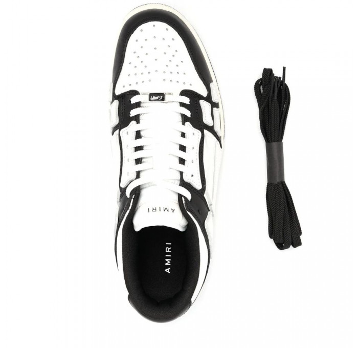 Кроссовки Amiri Skel Top Low White Black White