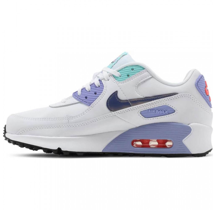 Кроссовки Nike Air Max 90 Se 2 Gs White Dark Purple Dust
