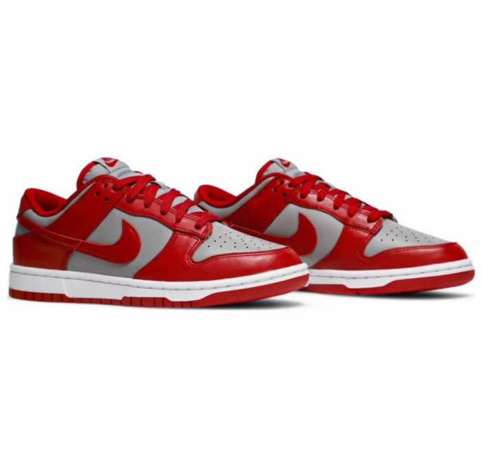 Кроссовки Nike Dunk Low Retro Medium Grey Varsity Red Unlv