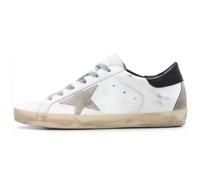 Кеды Golden Goose Super-Star Black Heel Tab And Metal Stud Lettering