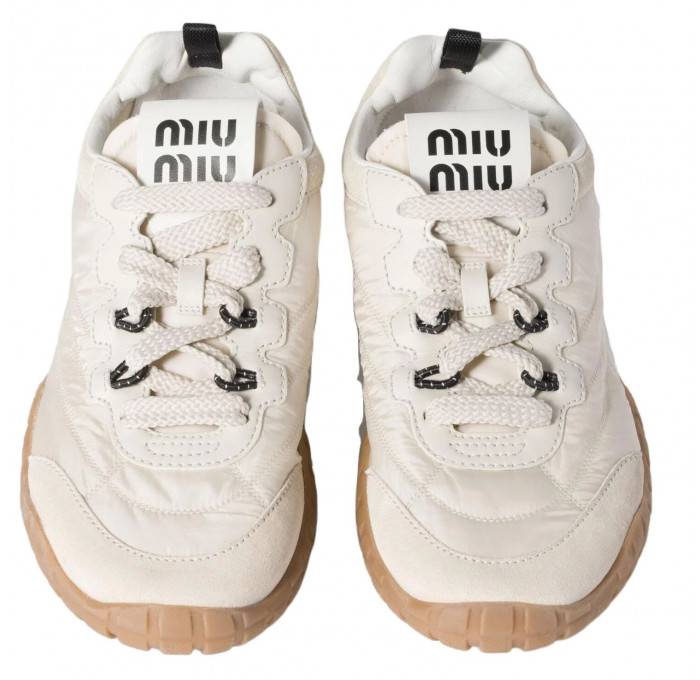 Кроссовки Miu Miu Tyre Ivory