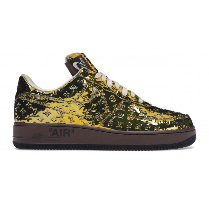 Кроссовки Nike Air Force 1 Low x Louis Vuitton Metallic Gold